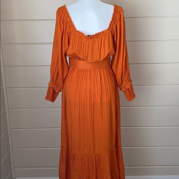 Nicholas Pleated Prairie Dress Size 8 Australian Designed - Picture 5 of 16